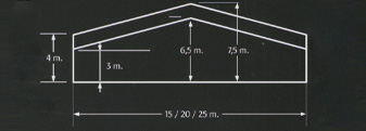 Plano de carpas de 10-12 metros